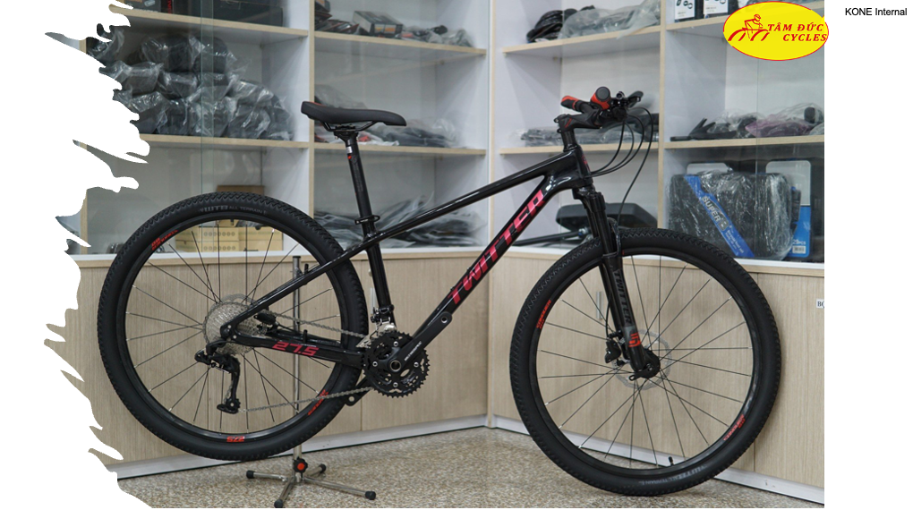 Xe đạp MTB Twitter Leopard màu Đen