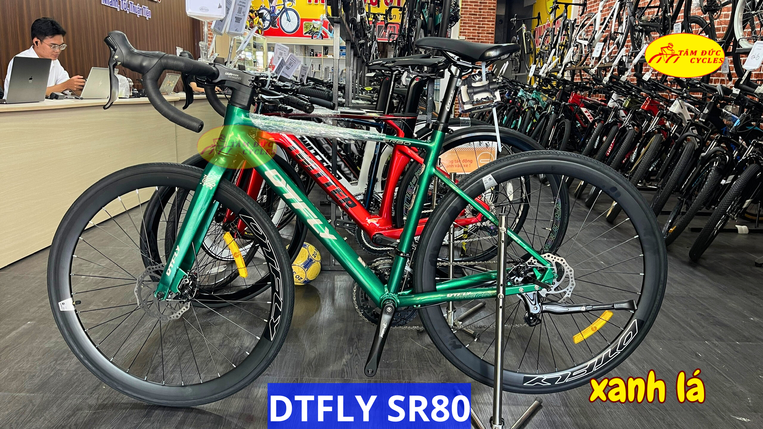 Xe đạp đua khung nhôm DTFLY SR80
