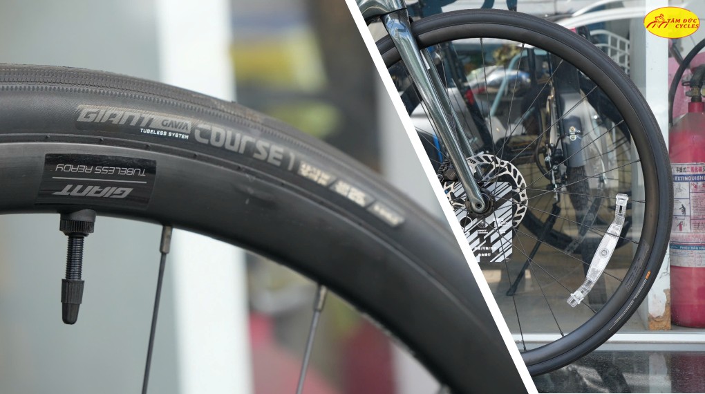 Hệ thống bánh Giant P-R2 & vỏ tubeless