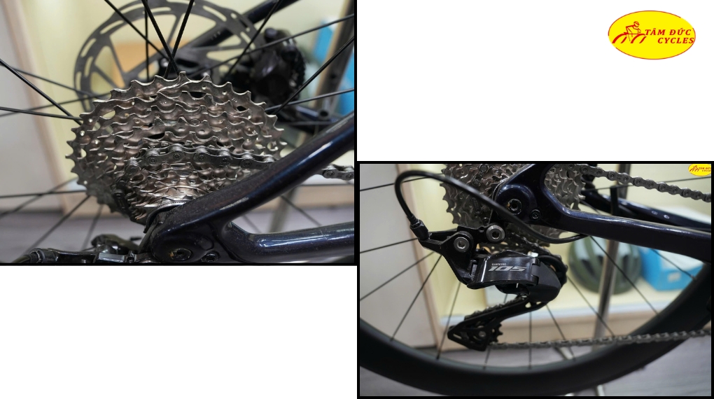 tay đề lăc shimano 105 