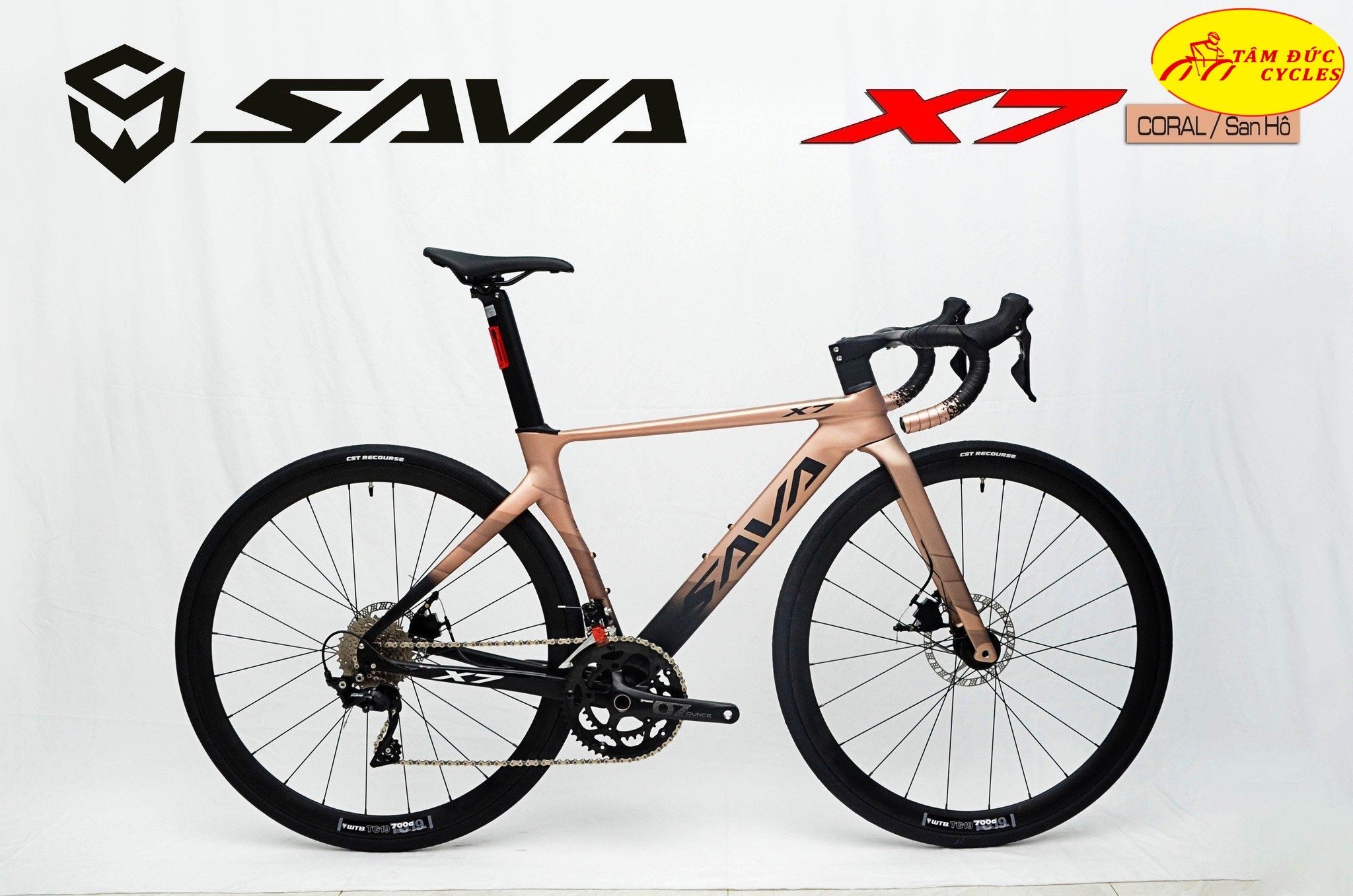 Xe đạp đua sava ex7 pro 105r7000