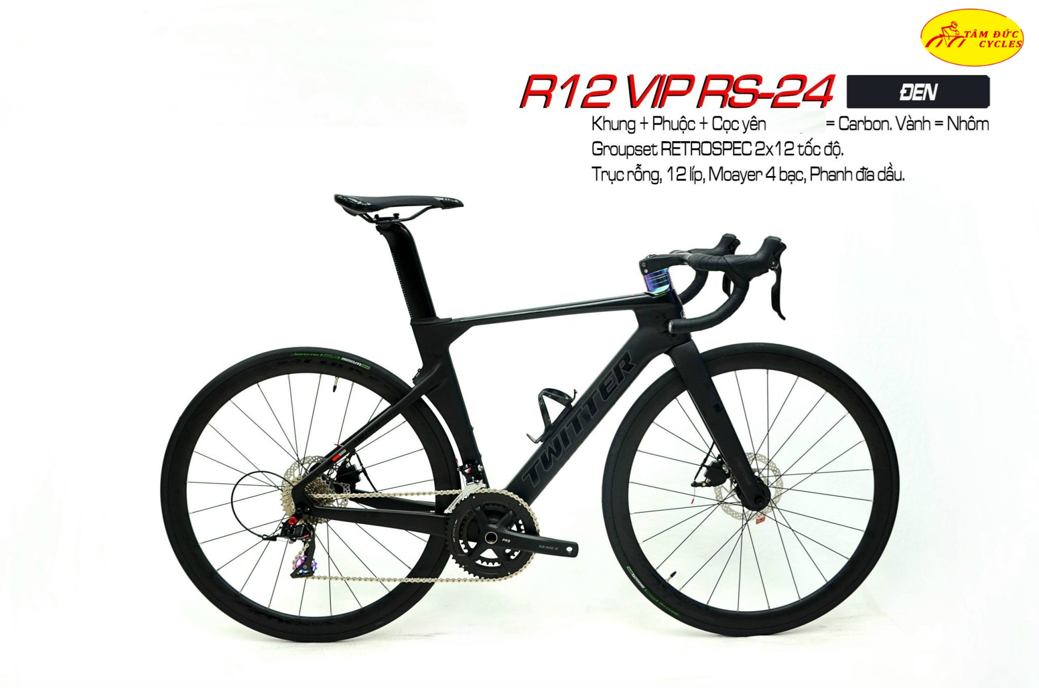 Xe Đạp Đua Twitter R12 pro 2024
