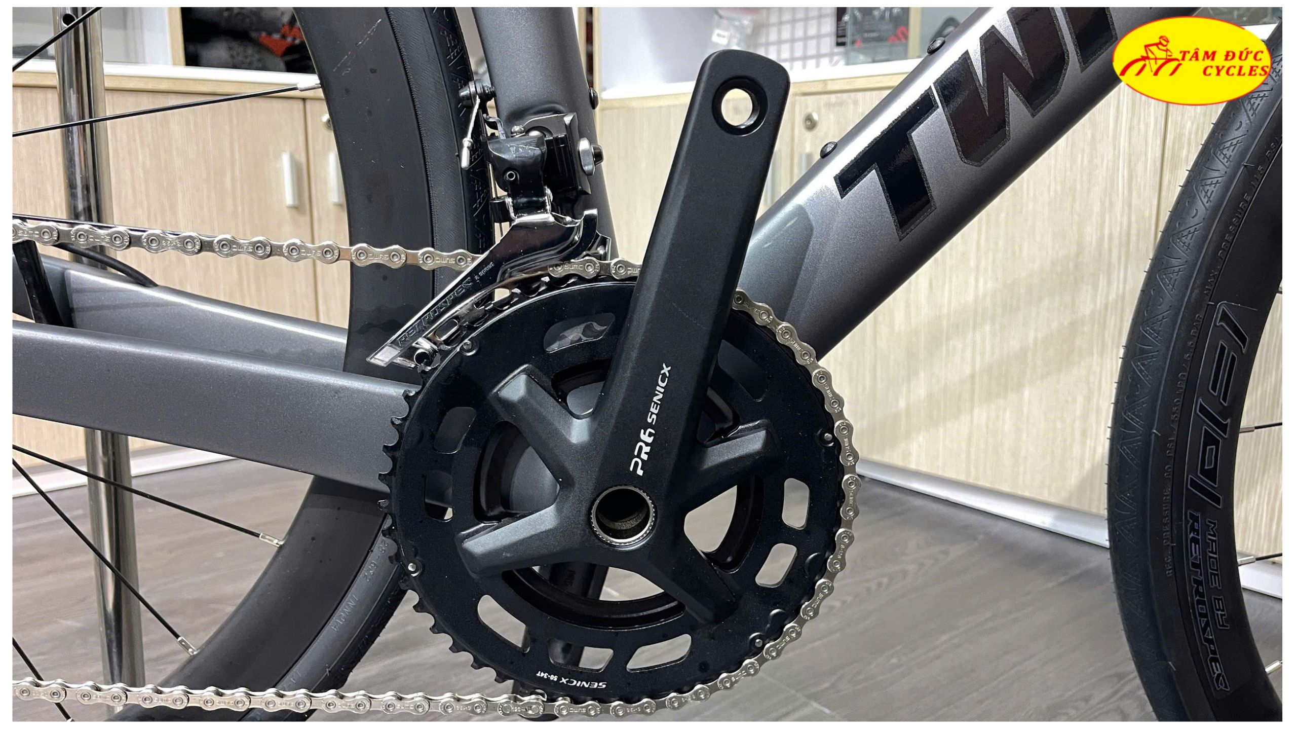 XE ĐẠP ĐUA TWITTER R5 RS24 ĐẦU CÁ MẬP CARBON