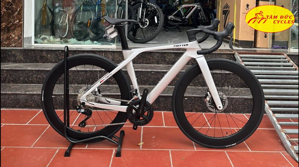 XE ĐẠP ĐUA TWITTER T10 2 MÓN 105 FULL CARBON