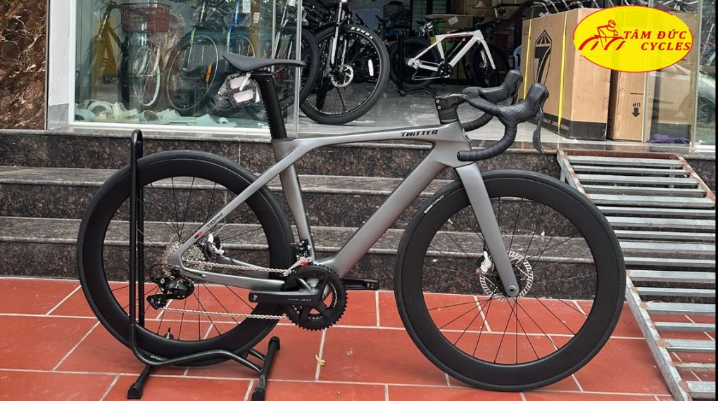 XE ĐẠP ĐUA TWITTER T10 2 MÓN 105 FULL CARBON