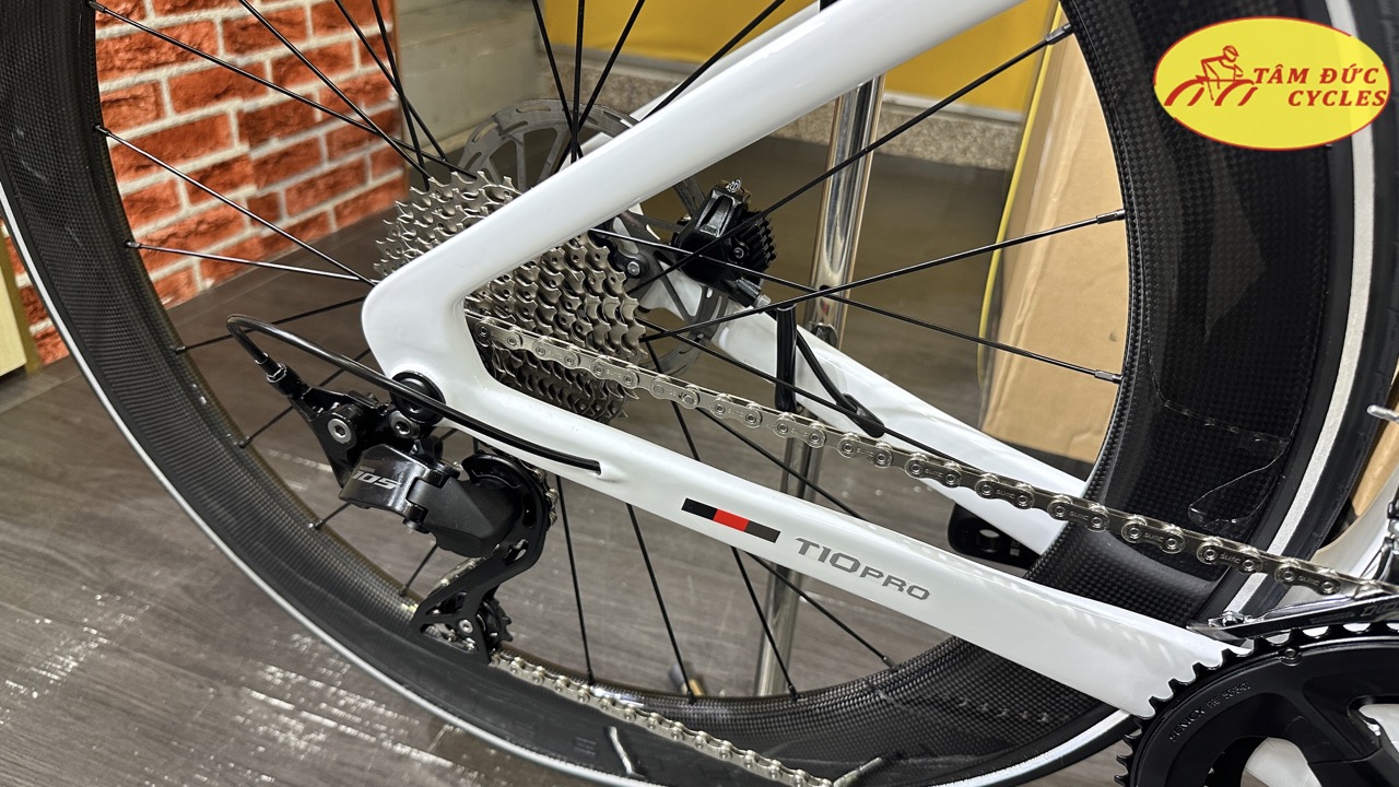 XE ĐẠP ĐUA TWITTER T10 2 MÓN 105 FULL CARBON