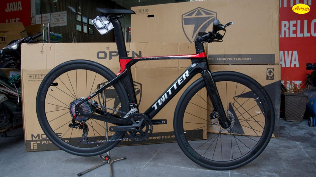 XE ĐẠP TWITTER R5 TAY NGANG GẬT GÙ