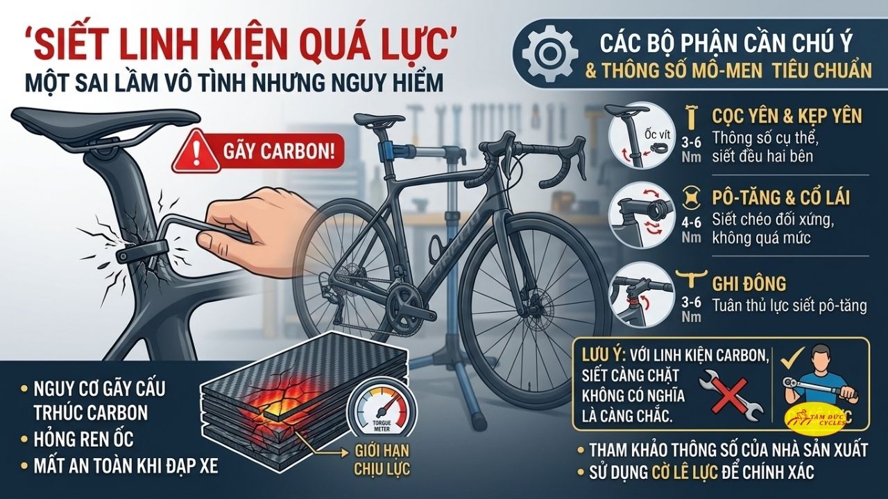 XE ĐẠP CARBON CÓ THỰC SỰ DỄ GÃY NHƯ LỜI ĐỒN? GIẢI ĐÁP TỪ A–Z