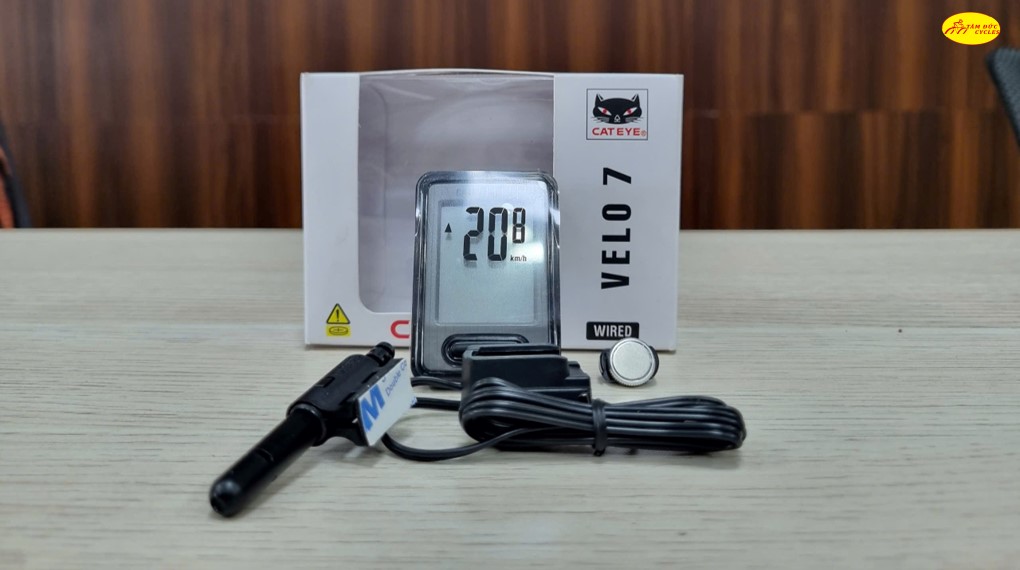ĐỒNG HỒ TỐC ĐỘ CATEYE VELO 7 CÓ DÂY
